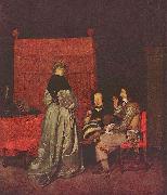 Gerard ter Borch the Younger Paternal Admonition Spain oil painting artist
